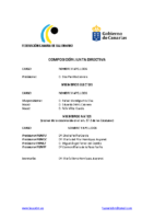 Composición Junta directiva 2022